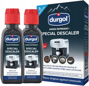 Súprava odstraňovača vodného kameňa pre kávovary Durgol Swiss Espresso, 2 x 125 ml
