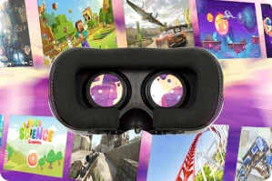 Okuliare Webski VR3DWEBV33 VR + Bluetooth ovládač pre telefón Webski, čierne