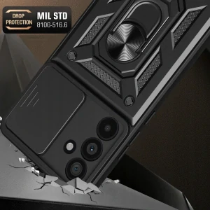 Tech-protect zadná strana pre Samsung Galaxy M55 5G Camshield čierna + 2× tvrdené sklo Hofi pre Samsung Galaxy M55 5G 2 ks.