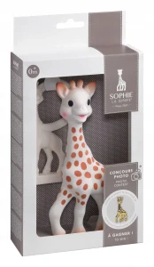 Hryzačka Sophie la girafe, gumená, odtiene hnedej a béžovej