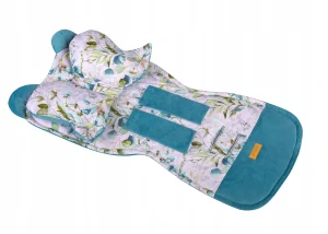 Univerzálna modrá vložka do kočíka myBABY s vankúšikom