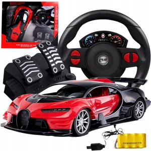 RC AUTO VEĽKÉ RC AUTO S DIAĽKOVÝM OVLÁDANÍM VOLANT + PEDÁLY