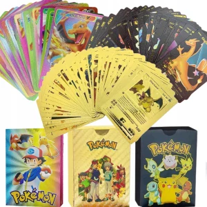POKEMON KARTY 3v1 DÚHOVÁ ZLATÁ ČIERNA 165 kusov