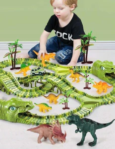 MEGA RACE TRAŤ DINOSAURS PARK CAR MAGIC TRACK 324 prvkov