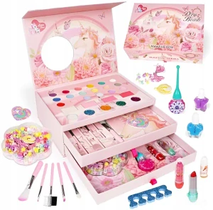Makeup Set Case Cosmetics Mirror Drawers 18 farieb 5 trblietok