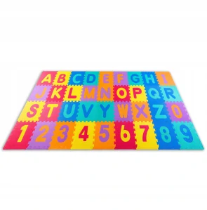 Ricokids penové puzzle písmená a čísla 36 dielikov
