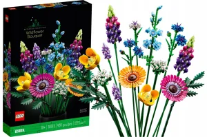 LEGO ICONS 1031300 KYTICA DIVOKÝCH KVETÍ LEGO THE BOTANICKÁ KOLEKCIA - 10313 + papierová taška VP LEGO 6315792 stredná