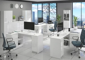Komoda Mobene Modern R140 S10, 10 zásuviek, matná biela