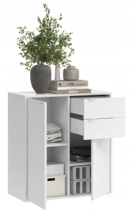 Komoda SaraMeble COCO 75 x 35 x 80cm biela