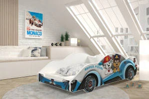 Posteľ AJKmeble Speed Cars 90 x 180 cm viacfarebná