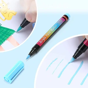 KAMEŇOVÉ PERÁ AKRYLOVÉ ZNAČOVAČE S NÁTEROM 30KS 1-6 MM