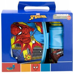Stor Spiderman fľaša na vodu a obedová súprava 420 ml