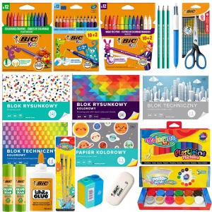 MEGA SÚPRAVA ŠKOLSKEJ VÝROBY PRE 1.-3. ROČNÍKY, BIC, XXL, 78 PRVKOV