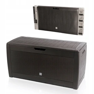 Plastový záhradný box, 310 l, hnedý
