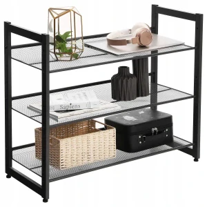 Skrinka na topánky Songmics 74,01 x 62,81 x 30,71 cm čierna