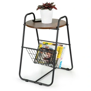 ModernHome stôl Okrúhle stoly 40 x 47 x 64cm čierne