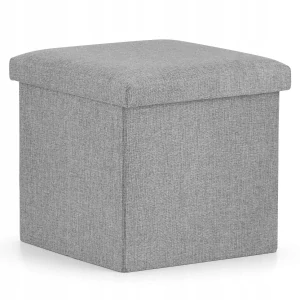 Muf-Art čalúnený pouffe, odtiene sivej