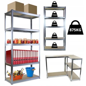 KOVOVÝ ÚKLADNÝ REGÁL 5 POLIC 180x90x40 875kg