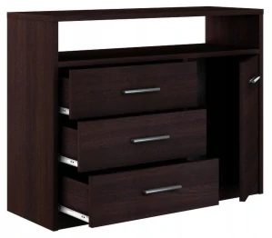 Komoda Matkam Bodo 98 x 35 x 75cm matný wenge