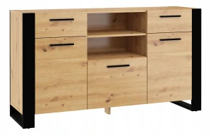 Bim Nábytok Nuka komoda 155 x 45 x 87 cm matný dub artisan
