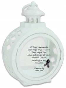 VEĽKÁ LAMPA LAMPA, BIELY DEKORATÍVNY OTVOR PRÁZDNY PRE OKRUHÚ ZÁHRADU