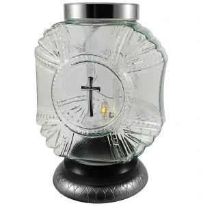 Veľká fotovoltaická sviečka, 27 cm, moderný solárny lampáš, silné svetlo