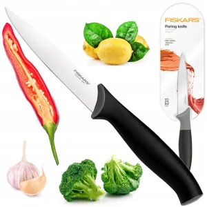 SADA NOŽOV FISKARS NA REZANIE, LÚPANIE, ŠKRABKANIE, ZELENINU, OVOCIE, OSTRÉ, 3 kusy