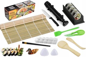SÚPRAVA SUSHI MAKER S ROLEČOVOU PODLOŽKOU SUSHI DOPLNKY BAZOOKA