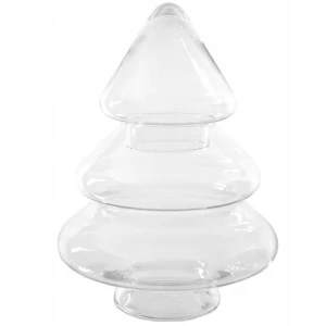 Sklenená vianočná dekorácia Sigma-Glass 27x21 cm vianočný stromček