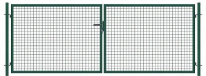 SX ECO plotová brána - záhrada - 4,00 x 1,50 m - ZELENÁ farba