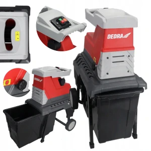 Elektrický drvič konárov DEDRA 2800W Štiepkovač 45mm nádrž 55L Rezačka