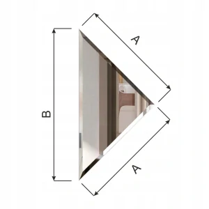 Zrkadlo skosené 127 x 212 cm Glamour Mirror Tiles karo