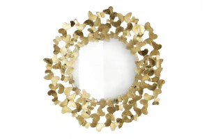 Zrkadlo motýľ 78 cm zlato 40104