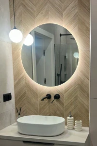 LED ZRKADLO 95 cm COB 480 LED/1 m okrúhle LED VODOtesné NAPÁJANIE IP67