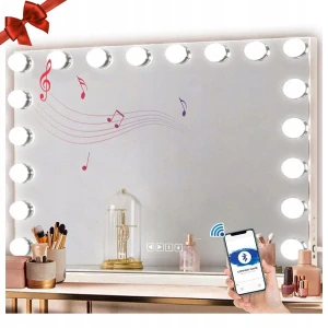 MAKEUP ZRKADLO MAKE UP LED DOTYKOVÁ OBRAZOVKA 3K Bluetooth 80x60cm