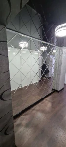 skosený kosoštvorec zrkadlo 2520x388 skosenie 15 mm glamour