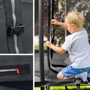 Trampolína 16ft záhrada veľká pre deti 488cm s vnútornou sieťkou +