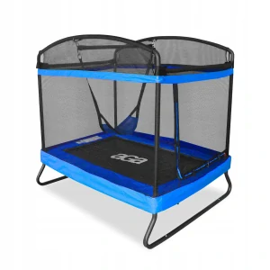 Aga záhradná trampolína pre deti so sieťou obdĺžniková 122x183cm + hojdačka