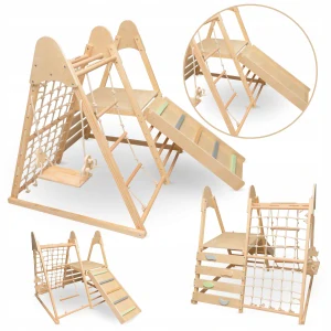 Drevené domáce ihrisko XL 5v1 Mamabrum MAM203 CLIMBER