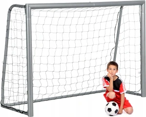 KOVOVÁ FUTBALOVÁ BRANKA SO SIEŤOU VEĽKÁ 240x160cm HRUBÉ STABILNÉ TRUBKY 60mm