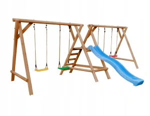 DREVENÉ ZÁHRADNÉ IHRISKO MINI JUMBO 2 HOJDÁČKY 1X VEDRO 1X HNIEZDO