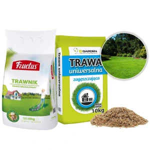 UNIVERZÁLNA TRÁVA 10kg ODOLNÁ PREHUSTNUTIU 400m2 + TRÁVNIKOVÉ HNOJIVO 10KG