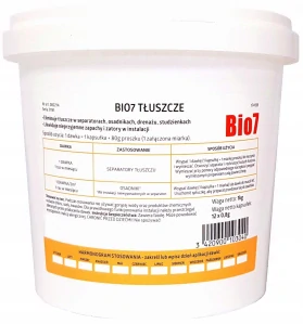 Bio7 Fats Redukcia FAT Čistiareň odpadových vôd ODMASŤOVAČ BIO7 separátory