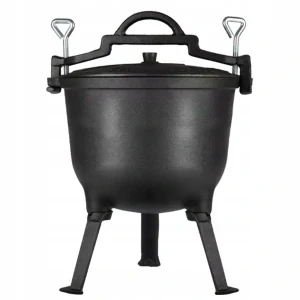 LIATINOVÝ VARNÁ KONVICE POĽOVNÍCKY 8L PRE CAMPFIRE TOPFANN STOJACIE NOHY