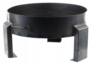 Záhradný krb oceľový priemer 60 cm hlboký gril oceľový 2 mm