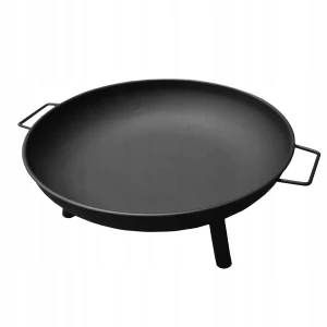 ZÁHRADNÉ ohnisko 60 cm na gril, kotlík, oheň, oceľ, čierne