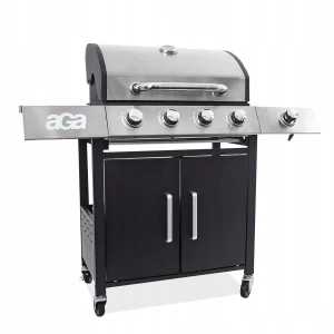 AGA PLYNOVÝ GRIL Záhradná pokrievka + teplomer Veľký liatinový rošt 14kW