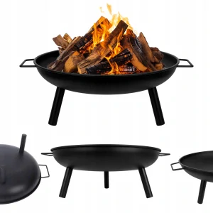 ZÁHRADNÝ OHNIŠŤ ZÁHRADNÝ GRIL 60 cm okrúhly S RÚČKAMI NÁDRŽKA CAMPFIRE