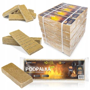 Ekologické KINDLING v KOCKÁCH HeatFire Kindling pre KRBOVÝ gril 50 ks.