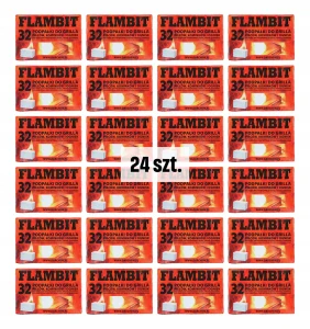 Flambitový zapaľovač na gril, sporák, krb, 32 kociek - 24 ks